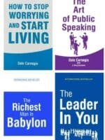 Set Of 4 Self-Help (The Leader In You, The Richest Man In Babylon, The Art Of Public Speaking & How To Stop Worrying And Start Living)